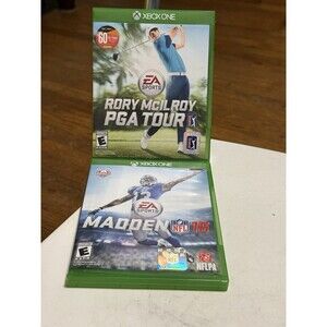 Xbox One Games  Lot Of 2 , Ea Sports Rory Mcilroy PGA Tour , Madden 16